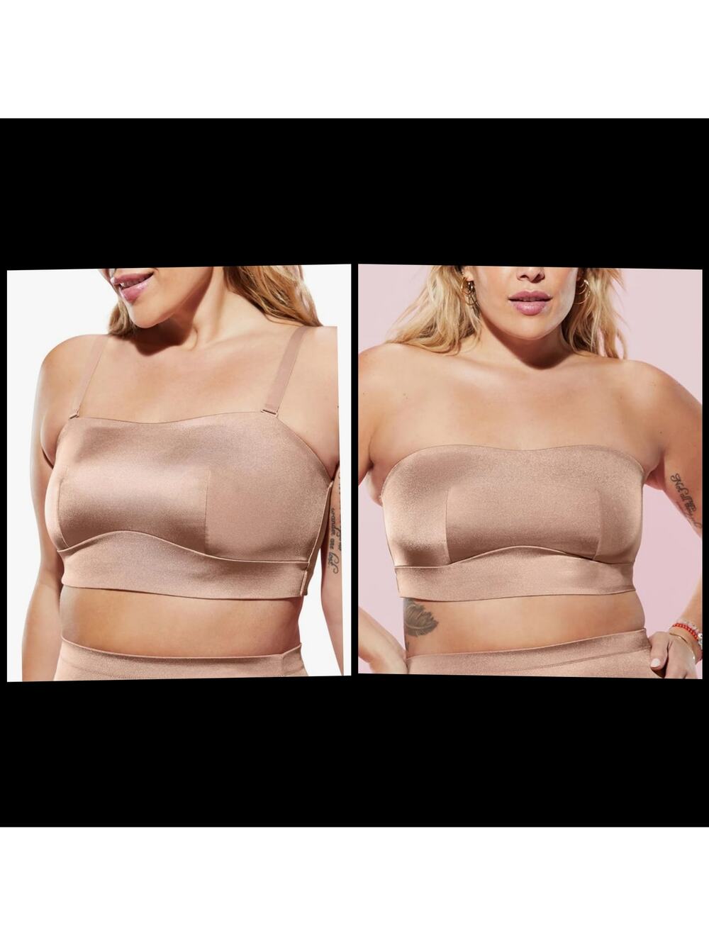 Yitty Headliner Shaping Bandeau Bra Brown Sugar NEW Women's XXL